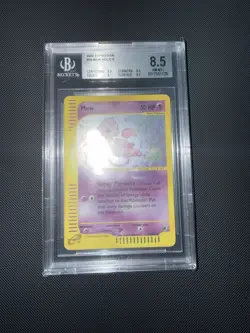 2002 Pokemon Expedition Mew Holo Rare #19/165 BGS 8.5 Strong With Swirl 🌀 - Image 3