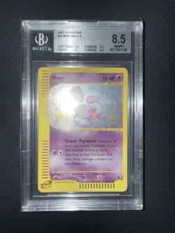 2002 Pokemon Expedition Mew Holo Rare #19/165 BGS 8.5 Strong With Swirl 🌀 - Image 5