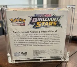 Pokemon Brilliant Stars, Sword And Shield Unopened Booster Box With Acrylic Case - Image 2