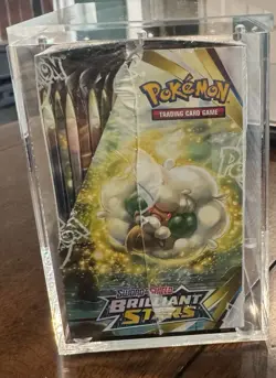 Pokemon Brilliant Stars, Sword And Shield Unopened Booster Box With Acrylic Case - Image 3