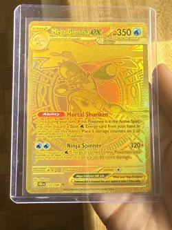 Pokemon TCG Chaos Rising Mega Greninja Ex GOLD 122/086 English - Image 3