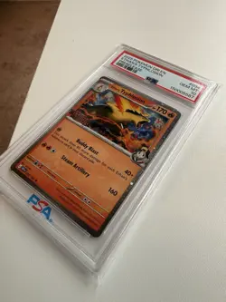 Pokemon Destined Rivals Ethan's Typhlosion Prerelease Holo PSA 10 034/182 - Image 2
