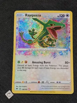 Rayquaza 138/185 - Vivid Voltage Amazing Rare Holo Pokemon TCG NM - Image 1