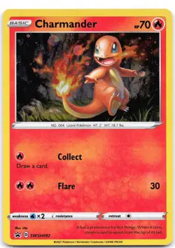 Charmander SWSH092 Holo Sword & Shield Promo LP - Image 1
