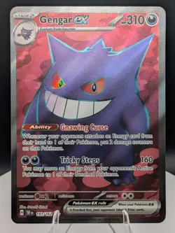 Pokemon TCG: Temporal Forces (193/162): Gengar EX Full Art Ultra Rare (NM) - Image 1