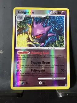 Pokemon TCG Gengar Stormfront Reverse Holo Rare 18/100 110 HP Stage 2 - Image 1