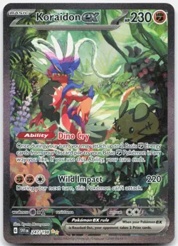 Pokemon TCG Koraidon ex Scarlet & Violet Base Set SIR 247/198 Holo - Image 1