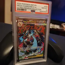 2025 Pokemon MEP EN Mega Charizard X ex PSA 10 (Black Star Promo) Ultra Premium - Image 4