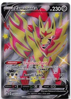 Zamazenta V (Shiny) SWSH293 Holo Sword & Shield Promo LP - Image 1