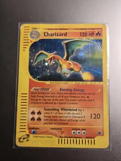 2002 Pokemon Charizard MP 6/165 – Expedition Holo Rare – WOTC Vintage - Image 1