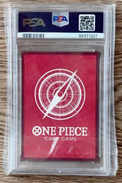 2022 One Piece OP01 EN Alternate Art Pre-Errata Alpha #002 Trafalgar Law PSA 10 - Image 2