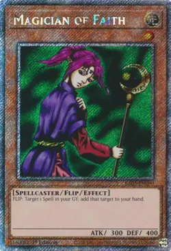 Yu-Gi-Oh! Magician of Faith RA03-EN090 Platinum Secret Rare - Image 1