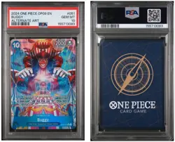 One Piece - Buggy Alt Art OP09-051 Emperors in the New World PSA 10 Gem Mint EN - Image 1