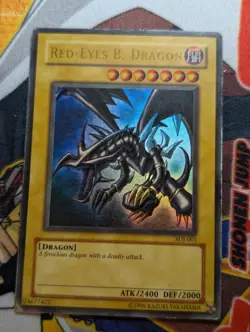 Yugioh Red-Eyes B. Dragon SDJ-001 Ultra Rare Unlimited Edition - MP/HO - Image 1