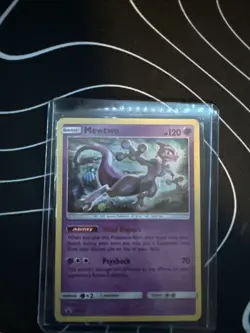 Pokemon Mewtwo SM214 Promo Card Psyshock Ability Holo Rare - Image 1
