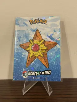 2025 POKEMON STAINED GLASS Crystal Card Kanto Peru Foil # 120 Staryu - Image 1