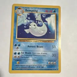 Pokemon TCG Dewgong Base Set Uncommon 80 HP 25/102 Unlimited English 1999 - Image 1