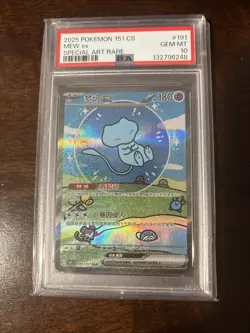 Pokemon Mew Ex 191/151 SAR Chinese Version Psa 10- US Seller - Image 3