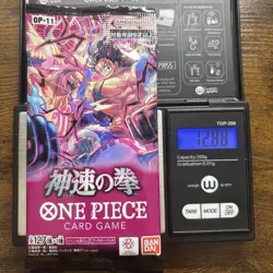 Heavy 12.88g One Piece Sealed A Fist Of Divine Speed OP-11 Japanese Booster Pack - Image 1