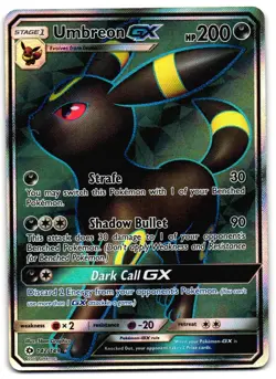 Umbreon GX 142/149 - Sun & Moon Rare Ultra Pokemon TCG - M/LP Card - Image 1