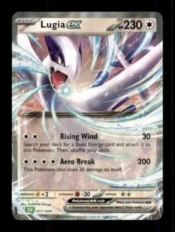 Lugia ex 017/034 Trading Card Game Classic Holofoil - Image 1