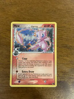 Pokemon Mew POP Series 5 Delta Species Holo 3/17 60 HP 2007 💥Error Card💥 - Image 2