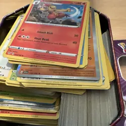 Pokemon TCG Mixed Card Lot w/ Tin Combusken Weedle Jynx Mewtwo 2023 EN - Image 4