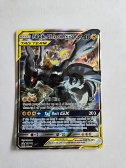 Pokemon Pikachu & Zekrom GX TCG Sun & Moon Team Up SM168 Holo Card - Image 3