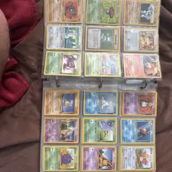 Vintage Pokemon Card Lot with Binder 250+ Cards - Image 3
