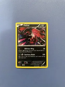 Yveltal 78/146 Cracked Ice Holo Rare Pokemon Card - Lightly Played - Image 1