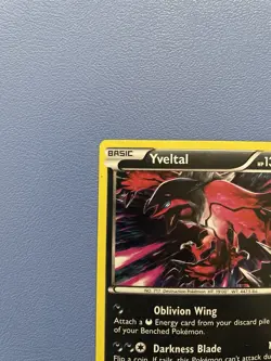 Yveltal 78/146 Cracked Ice Holo Rare Pokemon Card - Lightly Played - Image 2