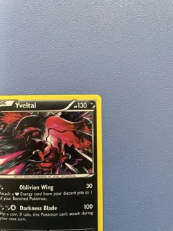 Yveltal 78/146 Cracked Ice Holo Rare Pokemon Card - Lightly Played - Image 3