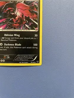 Yveltal 78/146 Cracked Ice Holo Rare Pokemon Card - Lightly Played - Image 4