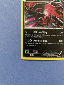 Yveltal 78/146 Cracked Ice Holo Rare Pokemon Card - Lightly Played - Image 5