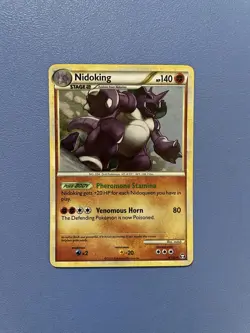 Nidoking 6/102 Holo Rare Triumphant Pokemon Card - Lightly Played - Image 1