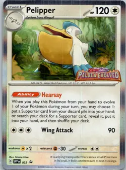 Pelipper - (Prerelease) Holo Promo SV: Scarlet & Violet Promo Cards 022 NM - Image 1