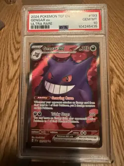 Pokemon Gengar EX Full Art Ultra Rare TCG Card Temporal Forces 193/162 PSA 10 - Image 1