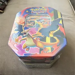 Pokemon Charizard Tin XY Set Trading Card Game Standard Size Multicolor - Image 1