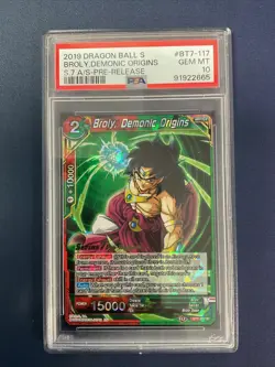 Dragon Ball Super TCG Broly Demonic Origins Foil Card BT7-117 R - Image 1