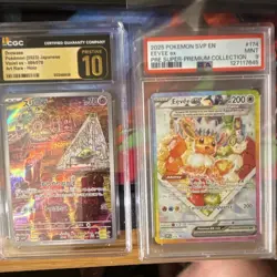 Pokemon Graded 4-Card Lot Squirtle Machamp V Drowzee Eevee ex Holo AR - Image 2