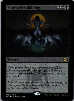 MTG SkeenAB Patriarch's Bidding ETCHED from MH2. NM. - Image 1