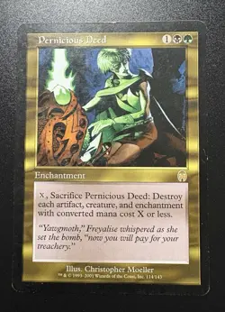 MTG Pernicious Deed | Apocalypse | MP | Magic the Gathering | Rare - Image 1