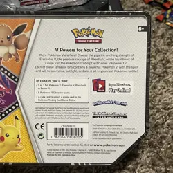 New Sealed Pokemon TCG: V Powers Tin Eevee V With 5 Booster Packs. - Image 4