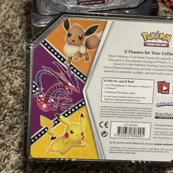 New Sealed Pokemon TCG: V Powers Tin Eevee V With 5 Booster Packs. - Image 5
