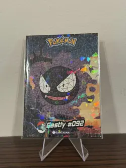 2025 POKEMON STAINED GLASS Crystal Card #092 GASTLY Kanto Peru Foil - Image 1