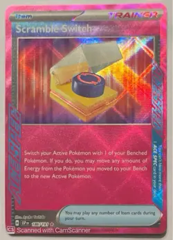 Pokemon Scramble Switch 186/191 Sv08 Surging Sparks ACE SPEC Rare Holo Trainer - Image 1