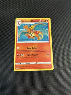 Pokemon TCG Special Delivery Charizard SWSH075 Holo Black Star Promo - Image 1