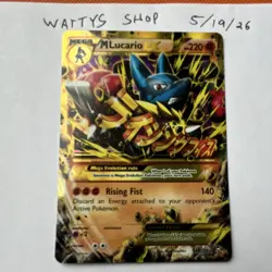 M Lucario EX Secret Rare 113/111 Furious Fists Full Art Holo - Image 1