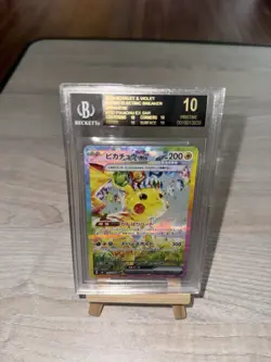 Pikachu EX SAR #132 JP Pokemon Super Electric Breaker BGS 10 BLACK LABEL - Image 4