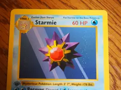 Pokemon 1999 1st Edition Shadowless Base Starmie uncommon card - Image 2